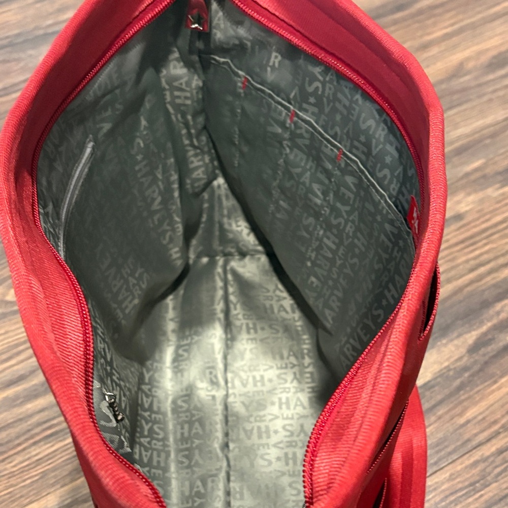 HARVEYS Elegant Red Woven Shoulder Seatbelt Bag-NWT - Picture 13 of 13